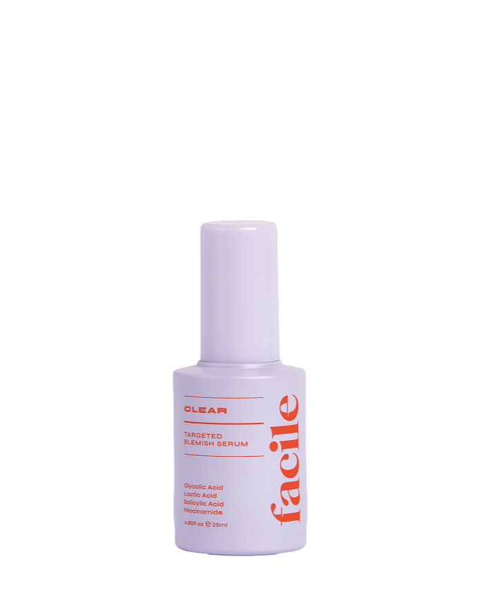 CLEAR Exfoliating Serum for Blemishes with 7% Glycolic Acid & 3% Lactic Acid