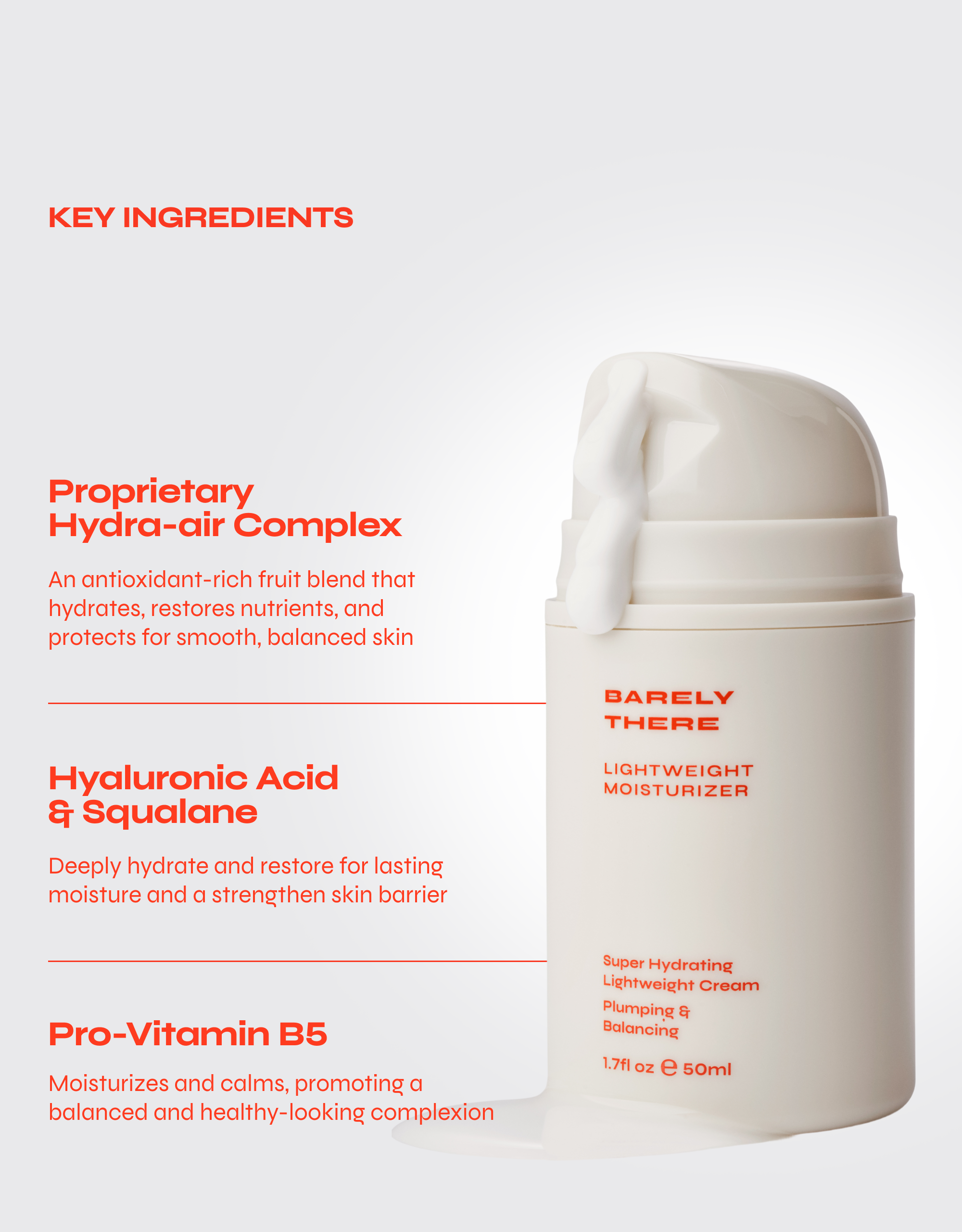 BARELY THERE Hyaluronic Acid Lightweight Moisturizer