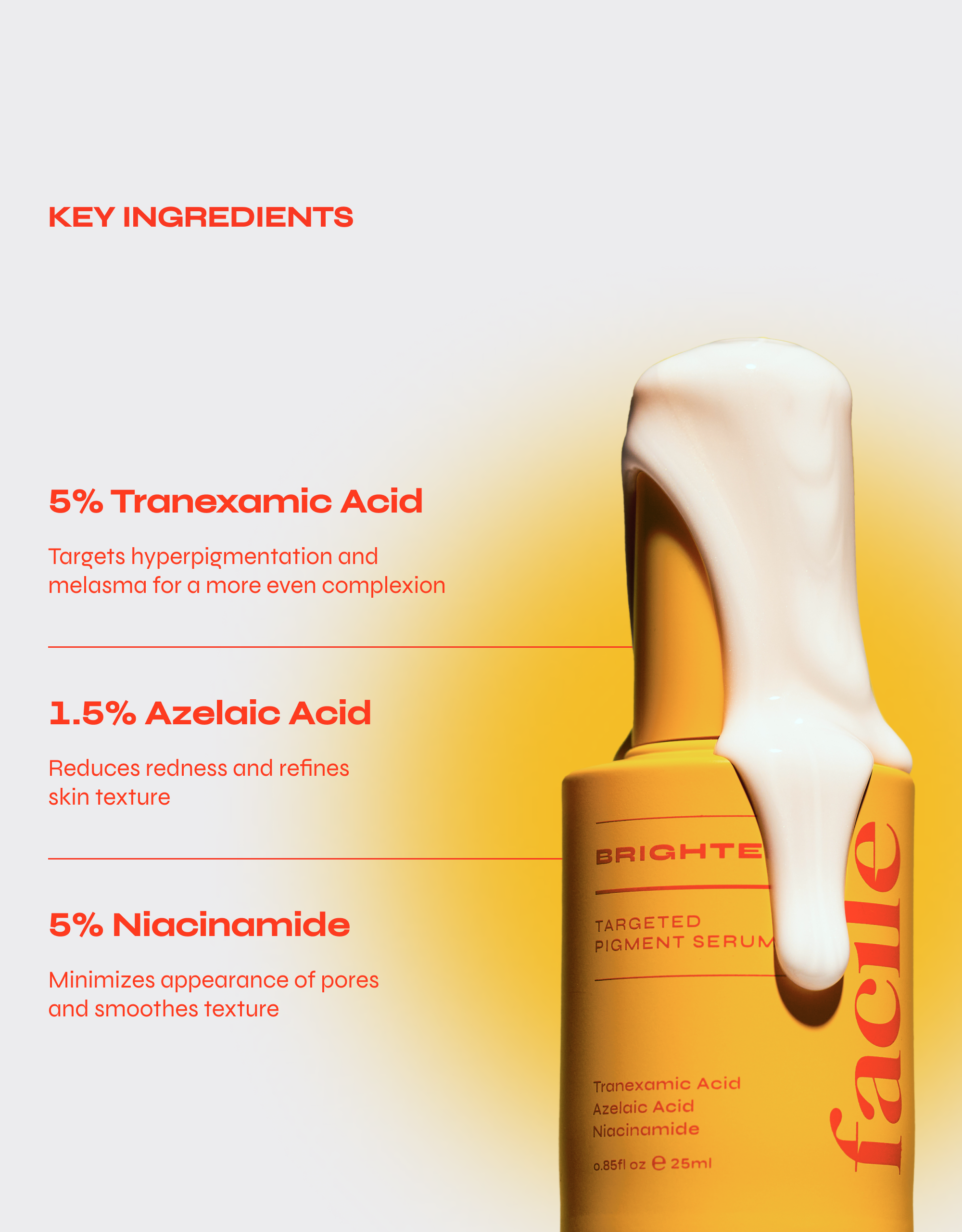 BRIGHTEN Tranexamic & Azelaic Acid Serum for Dark Spots & Hyperpigmentation