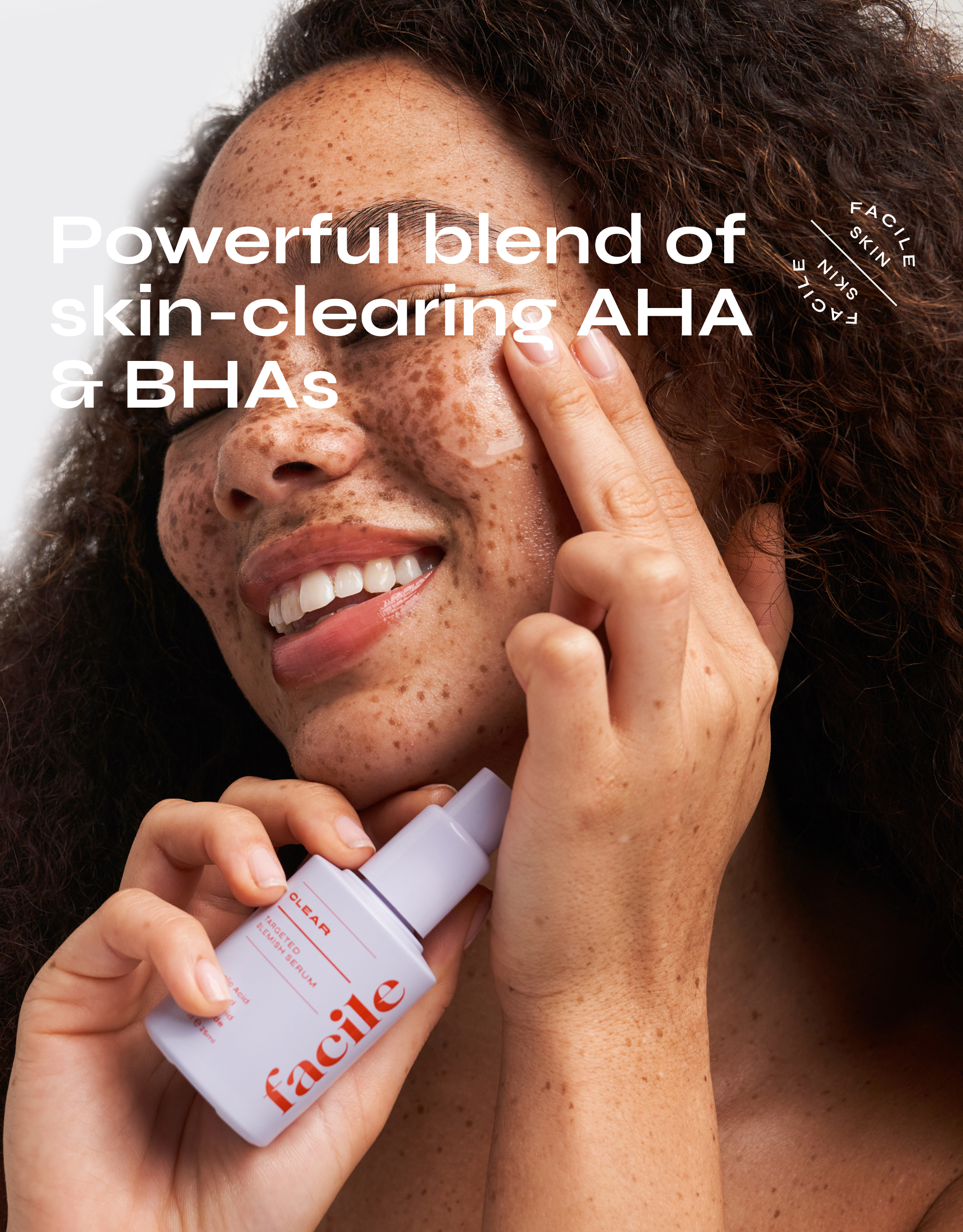 CLEAR Exfoliating Serum for Blemishes with 7% Glycolic Acid & 3% Lactic Acid