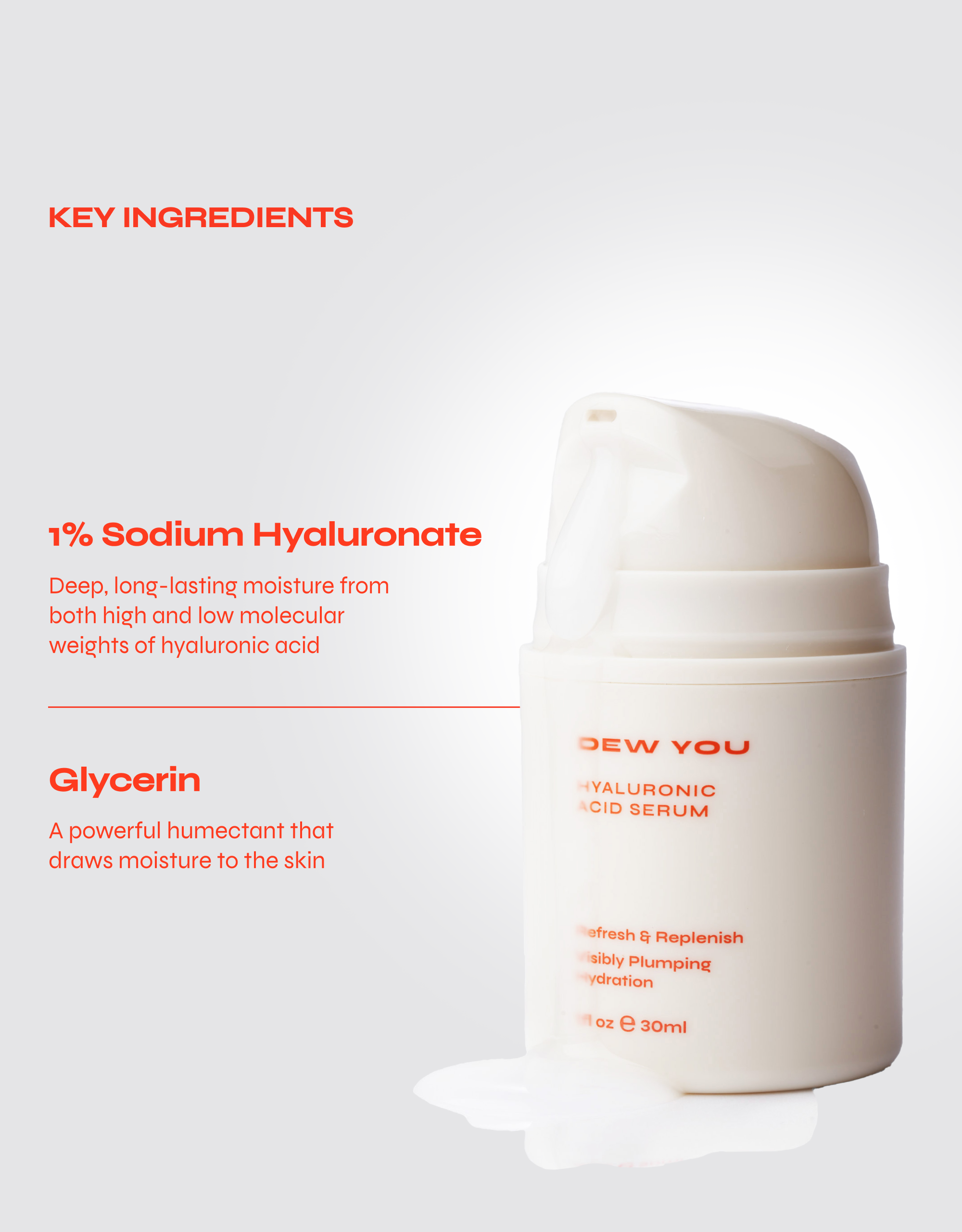 DEW YOU Hydrating Hyaluronic Acid Gel Serum
