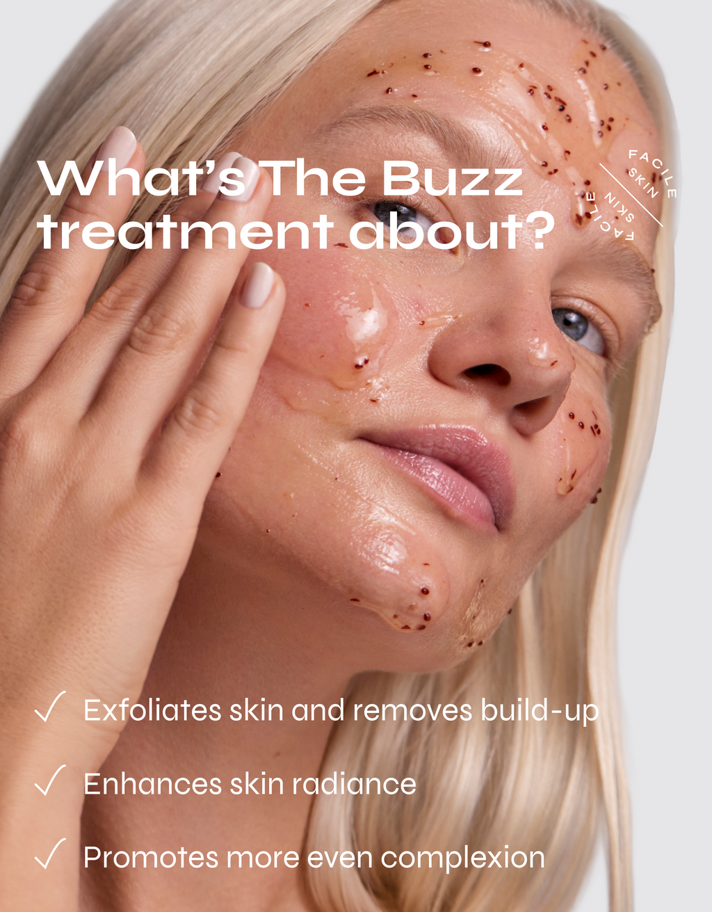 THE BUZZ Brightening Exfoliating Facial Treatment with AHA & BHA